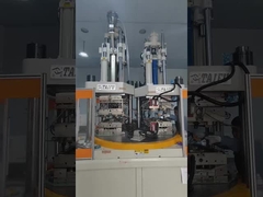 120 طن آلة صناعة الصبغ المضغوطة بالسيليكون ذات اللونين مع طاولة دوارة